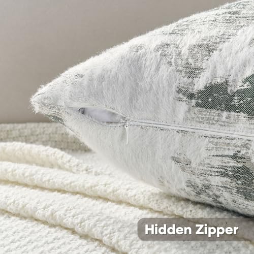 Pack of 2 Faux Cashmere Throw Pillow Covers 22x22 Inch (2 Count)