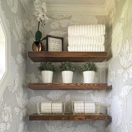 36 Inch Wooden Floating Shelves for Wall