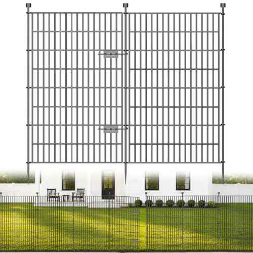 No Dig Garden Fence Outdoor for Yard (1260 Sq Ft)