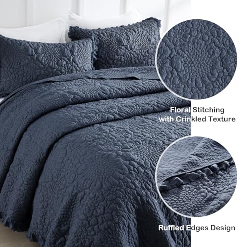 Shabby Chic Ruffled Quilt King Size