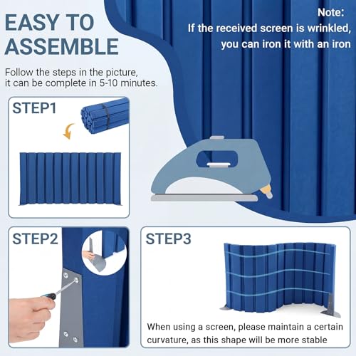 1 Pcs 30" X 6' Soundproof Room Divider Panel
