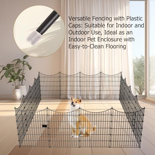 10‑Panel No‑Dig Garden Fence with Gate