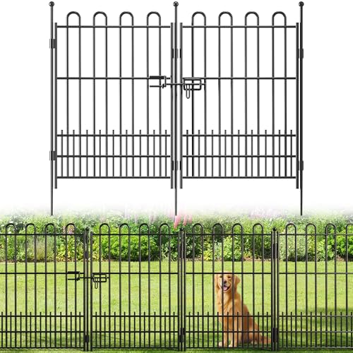 10 Panels Garden Fence with Gate (10 Count)
