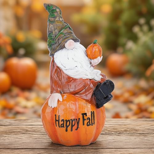 Fall Pumpkin Gnome Figurine