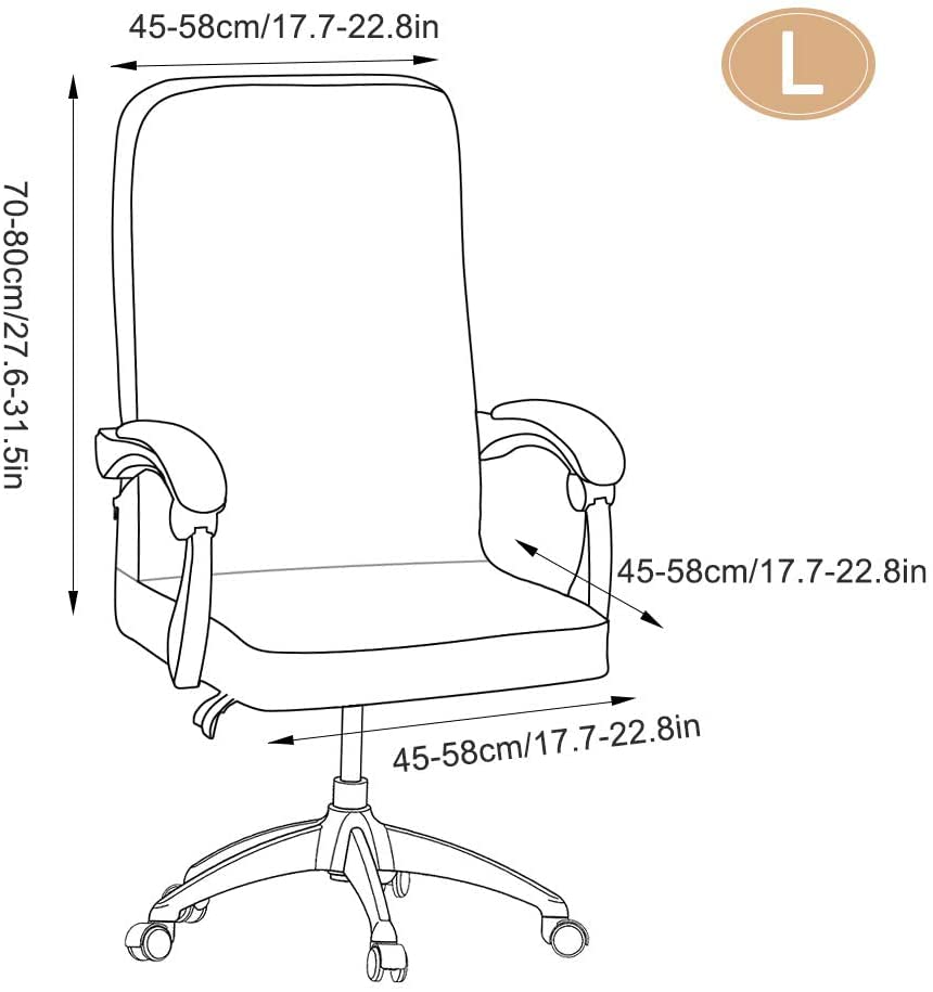 Halloween Office Chair CoversHorror Bloody Handprints Footprints on White Horror Theme Print Stretchable Slipcover for Modern Simplism Style High Back Boss Chair