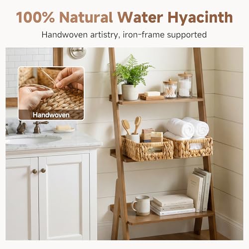 Small Wicker Baskets for Shelves (2 Count)