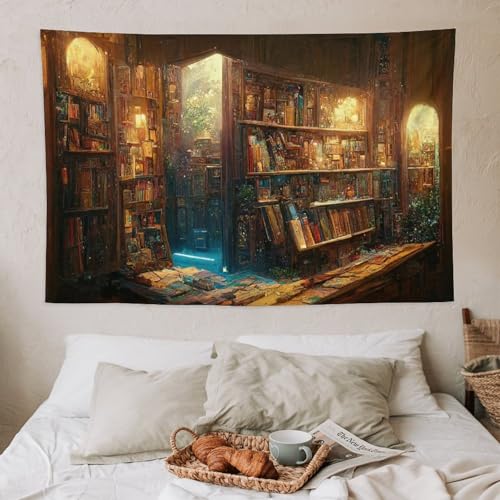 Bookshelf Tapestry