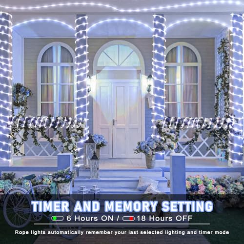 100FT 300 LED Rope Lights for Outside