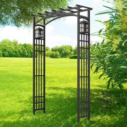 84303 Mission Garden Arbor with Lanterns