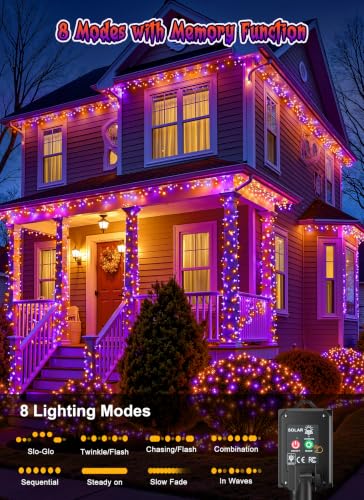 2 Pack Solar Halloween Lights (144 Foot)