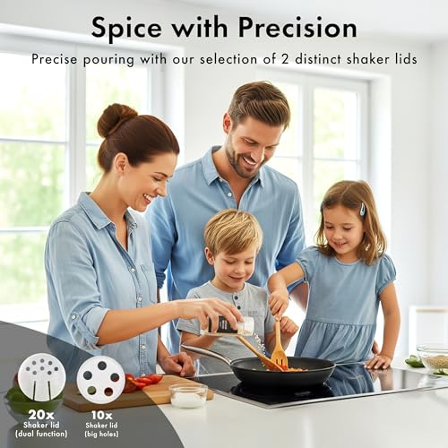 Glass Spice Jars with Label (36 Count)