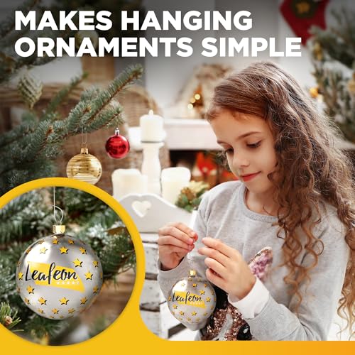 300 Pack Silver Christmas Ornament Hooks for Christmas Tree Decoration (300 Count)