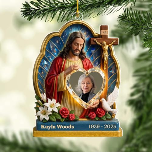 Custom Photo Acrylic Memorial Ornament