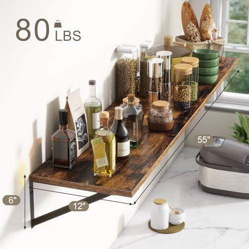 Deep Floating Shelves