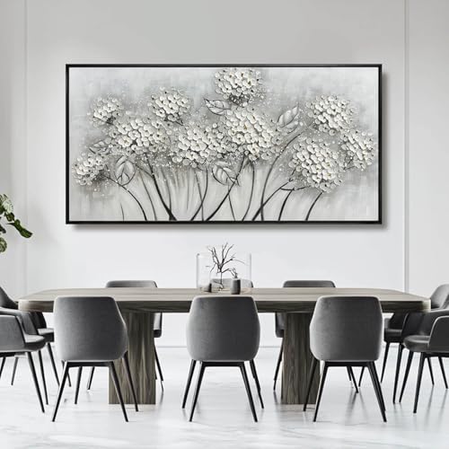 Large Artwork Flowers Oil Painting Modern Home Decorations Floral Canvas Pictures for Living Room Bedroom Kitchen Office 29" x 58"