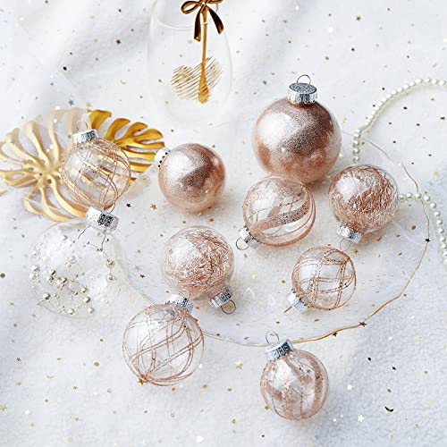 Clear Christmas Ball Ornaments (24 Count)