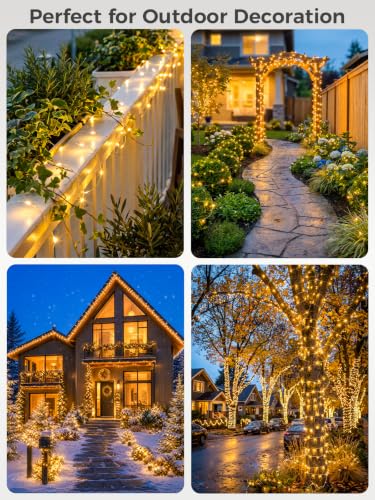200FT 600LEDs Fairy Lights Solar Powered