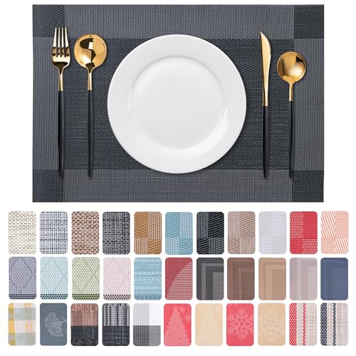 Placemats Set of 6 Washable Indoor (6 Count)