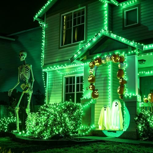 Green Halloween Lights Outdoor Waterproof (50 Count)
