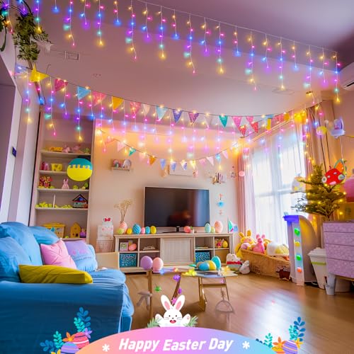400 LED 38.8 FT Easter Lights String Outdoor (38.8 Foot)