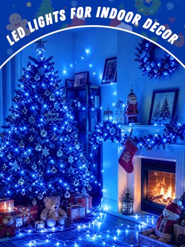 2 Pack 100 LED Fairy Lights Battery Operated with Remote Timer