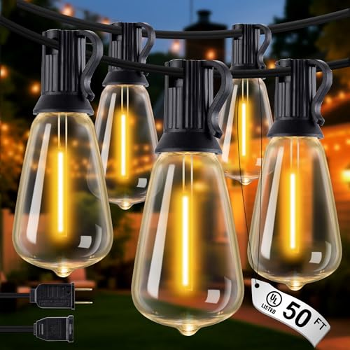 Patio String Lights 50FT LED (27 Count)