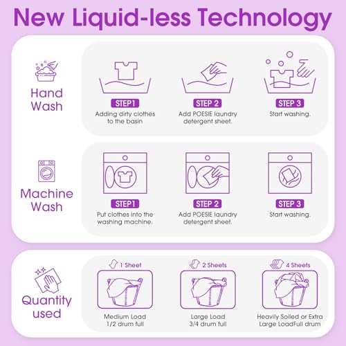 Laundry Detergent Sheets Lavender Scent 160 Count Soap Sheets Non