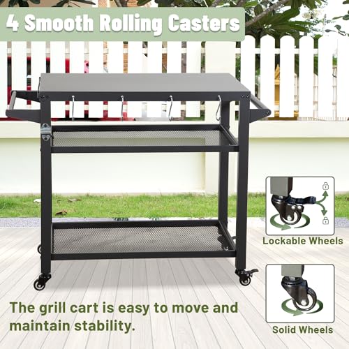 Domi 3 Shelf Outdoor Grill Table