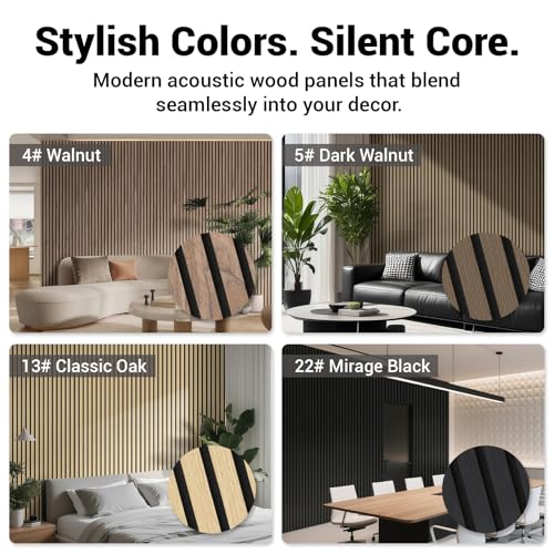 AKK Star Acoustic Wood Slat Wall Panels Folded 1 Pack