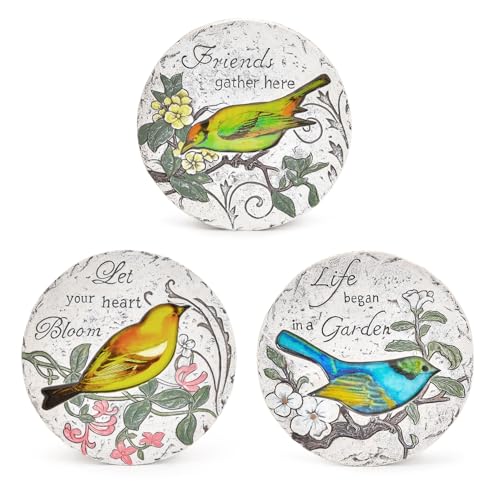 3PC Pretty Garden Stepping Stones (3 Count)
