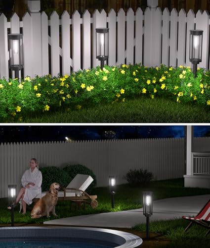 Solar Walkway Lighting with Pattern (8 Count)