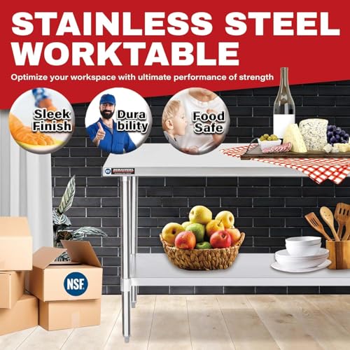 24x72 Stainless Steel Work Table