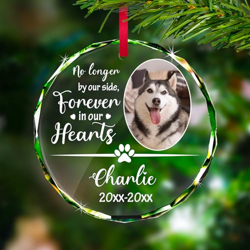 Personalized Memorial Pet Glass Ornament