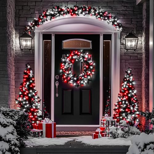 200 LED Red and White Christmas Lights (66 Foot)
