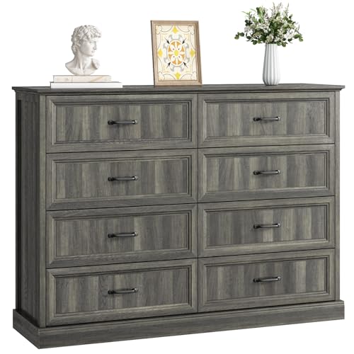 Farmhouse 8 Drawer Dresser for Bedroom