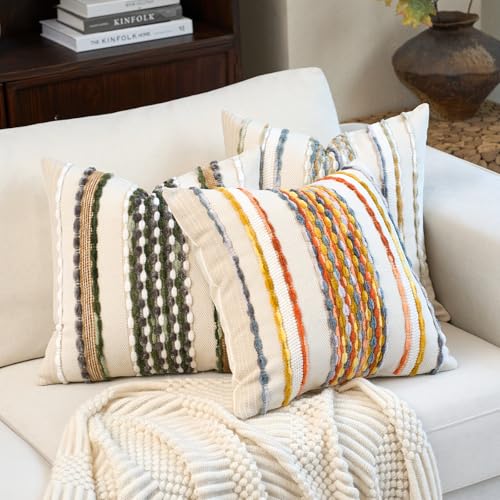 Boho Pillow Covers 18x18 Inch Set of 2 (2 Count)