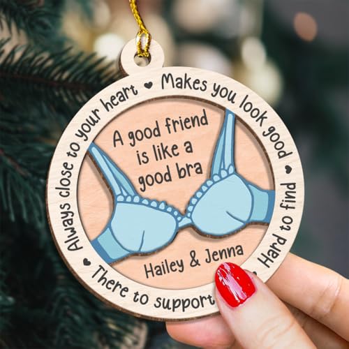 Personalized Best Friends Christmas Tree Ornament
