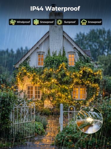200FT 600LEDs Fairy Lights Solar Powered