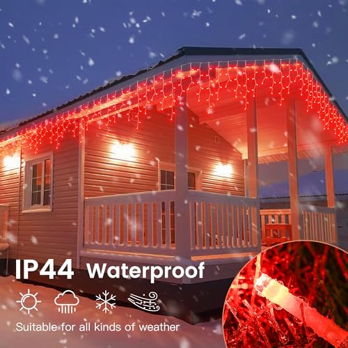Red Icicle Lights
