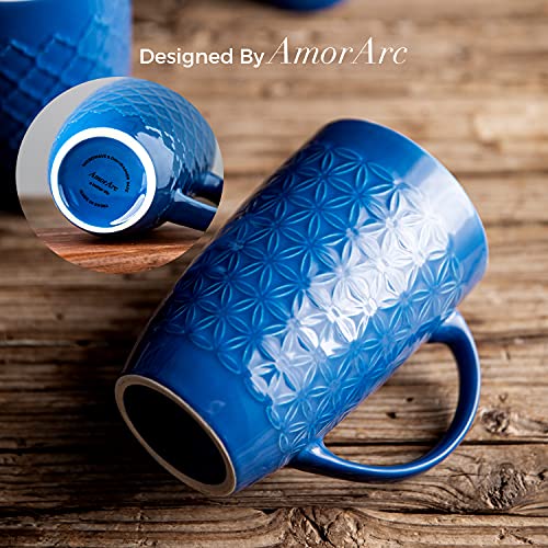 20 oz Large Coffee Mugs Set of 6 (6 Count)