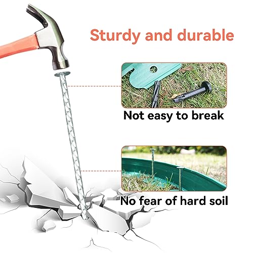 8" Heavy Duty Spiral Landscape Spikes (200 Count)