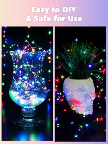 3 Pack Fairy Lights Battery Operated with Remote Twinkle Lights Multicolor (3 Count)