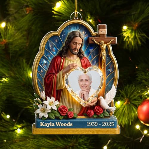 Custom Photo Acrylic Memorial Ornament