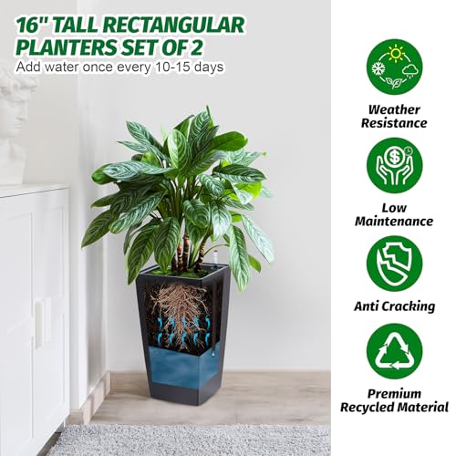 16 in Tall Planters Set of 2 (2 Count)
