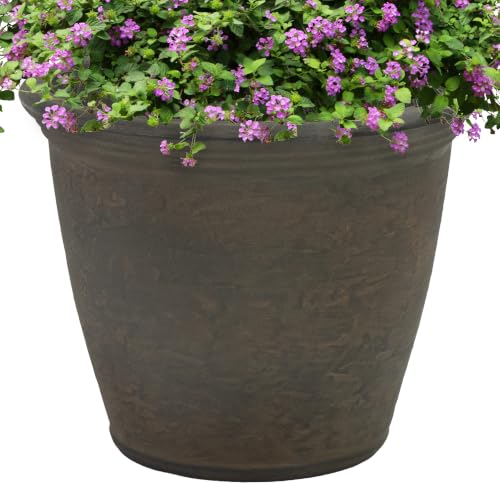 Sunnydaze Anjelica 15.25'' Large Plastic Planter Pot for Plants