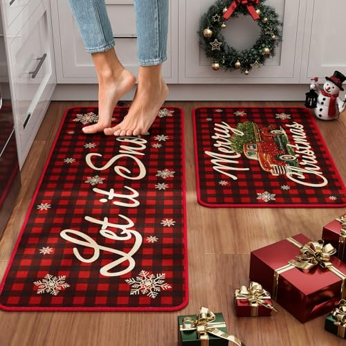 Kitchen Mat Set of 2 (5.55 Sq Ft)