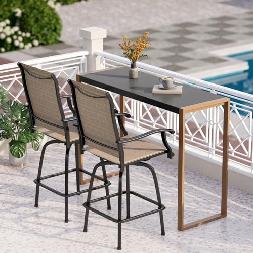 Bar Height Patio Table and Chairs 3 Piece (3 Count)