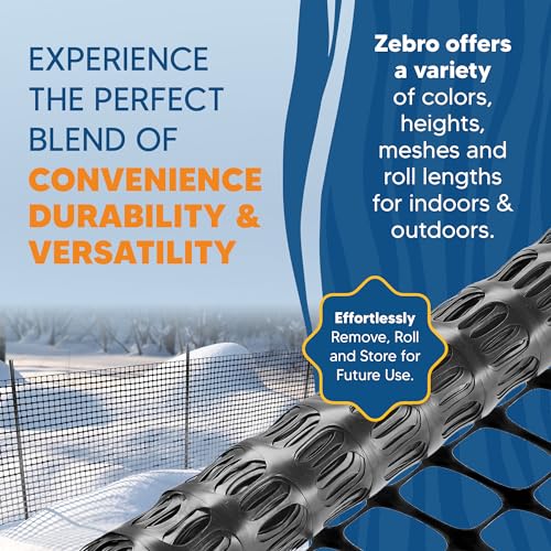 4' x 100' Black Plastic Garden Fence Roll (57600 sq inches)