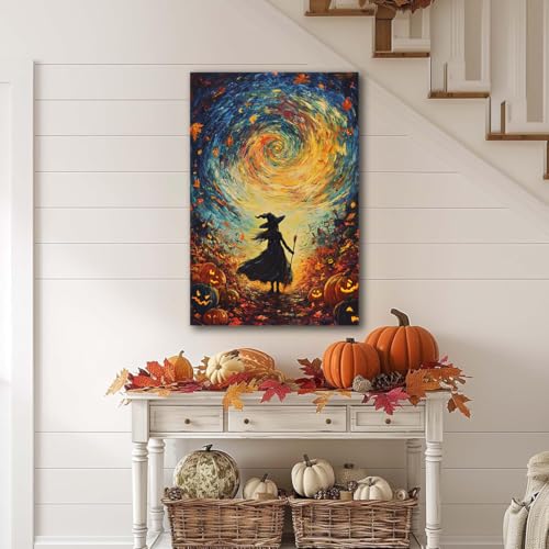 Halloween Autumn Witchy Decor Wall Art Prints