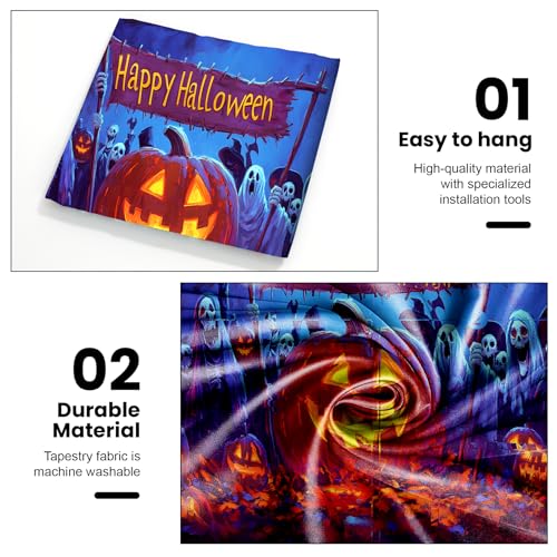 UV Reactive Halloween Tapestry